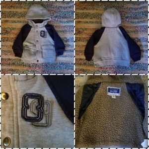Lined hooded jacket - size 18-24 months